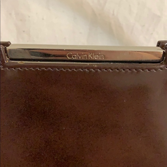 Brown leather Calvin Klein mini bag - Picture 4 of 4